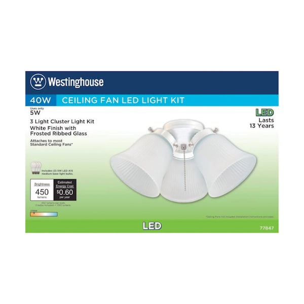 Westinghouse Westinghouse Natural White Cluster Ceiling Fan Light Kit 77847 - main